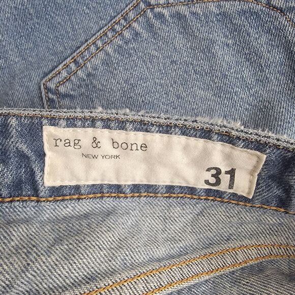 Rag & Bone Womens Rosa Mid Rise Walking Shorts Cut-off Denim Size 31 Button Fly - Picture 6 of 13